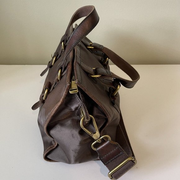 FOSSIL Maddox Vintage Convertible Crossbody Handbag Satchel Purse Bag Leather - Picture 8 of 12